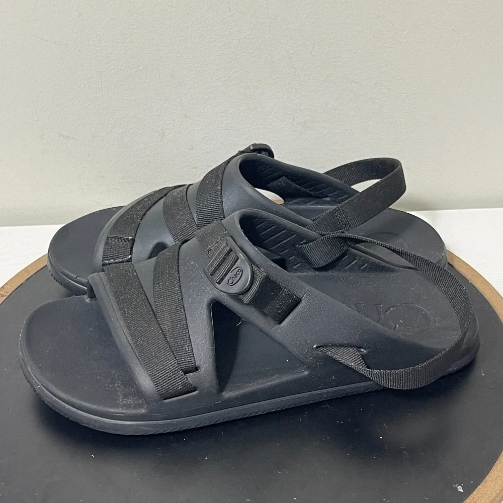 Chaco Chillos Sport Sandals Men Size 12 Adjustable Strap Black Outdoor Slide